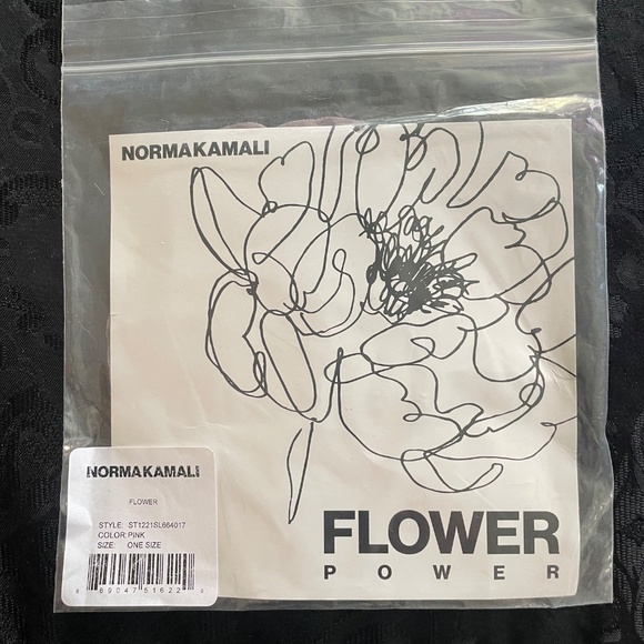 Norma Kamali MIB Flower Power Brooch Grey - Picture 2 of 2